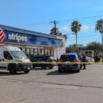 Man armed with two knives shot at Edinburg Stripes