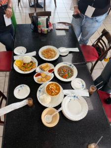 Pad thai, pad kra prao, fried spring rolls, yellow curry with rice, orange chicken with rice, and crab rangoons served Friday afternoon at Sasi’s Thai in Brownsville. Mia Ramirez/Pulse