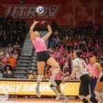 Vaqueros volleyball team block Ladyjacks