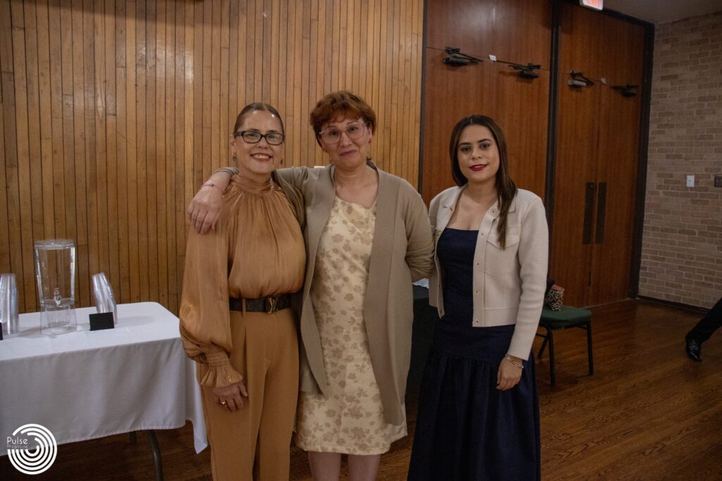 (Left to right) Jaime Villarreal, director of Student Accessibility Services, Florence Nocar, Chief Equal opportunity and Title IX Officer and Student Accessibility Services assistant director Elizabeth Morales pose for a picture as they get ready to start the Accessibility Awareness Awards Thursday at the Ballroom Complex on the Edinburg campus. The ceremony honors individuals and organizations who actively work to make the UTRGV community more accessible, inclusive and barrier-free.